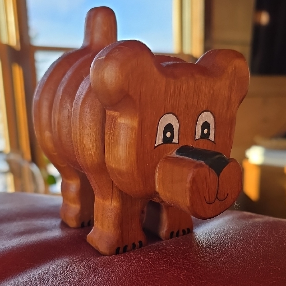 Handmade Wooden Bear
